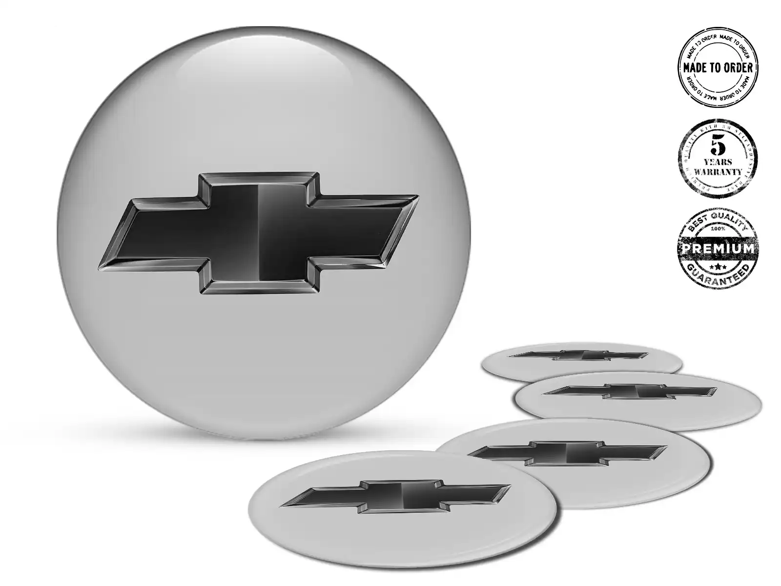 Chevrolet  Adesivi Cupola Epox Logo Decalcomania Cerchio Resina